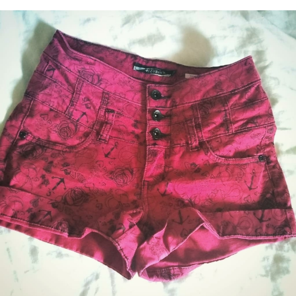 Lovesick high waisted shorts/Sailor Jerry